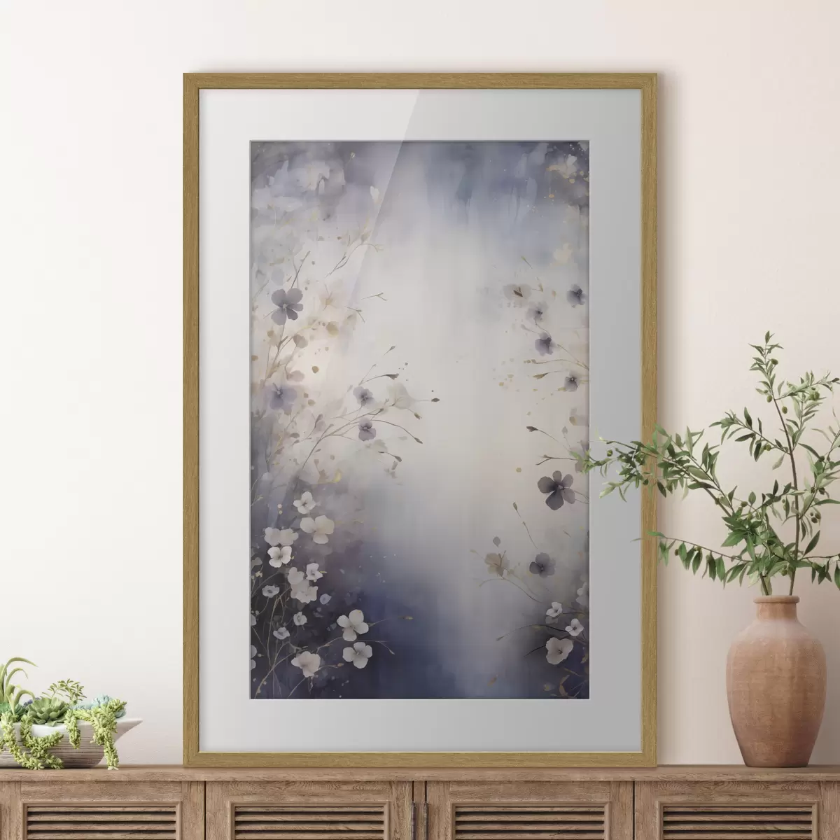 Poster Crepuscolo floreale f50179