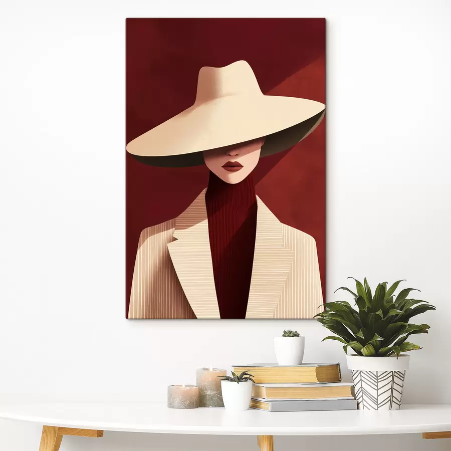 carta da parati Ragazza con cappello nr. s50238