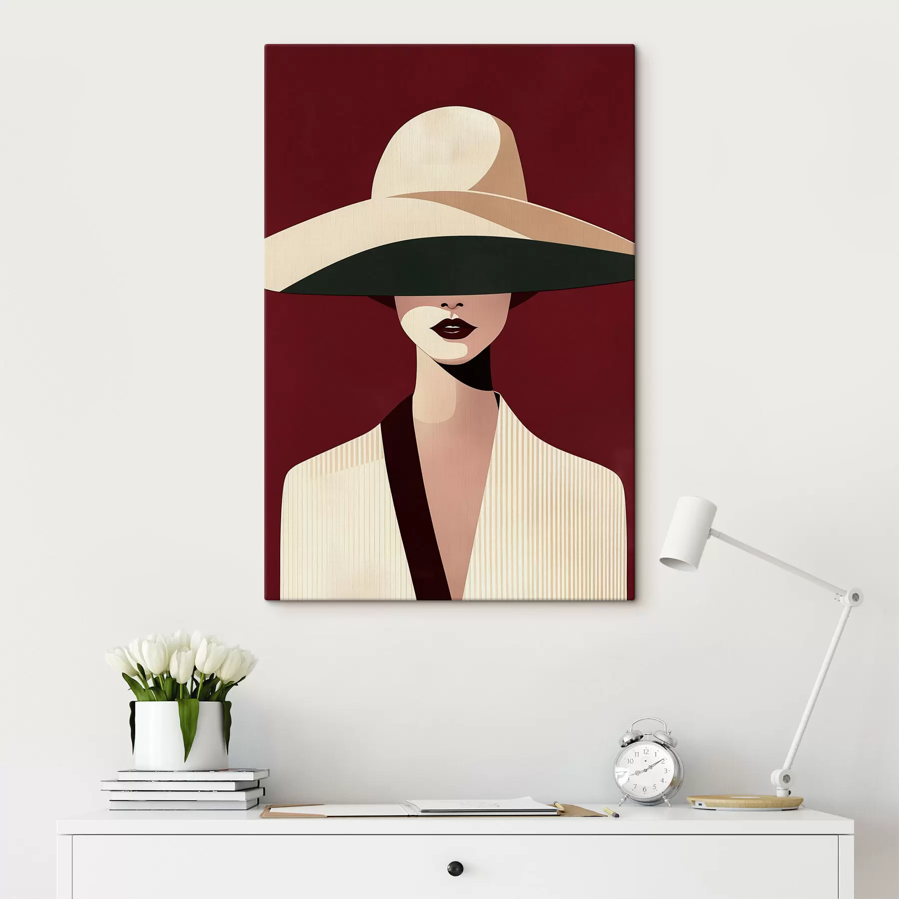 carta da parati Ragazza con cappello nr. s50239