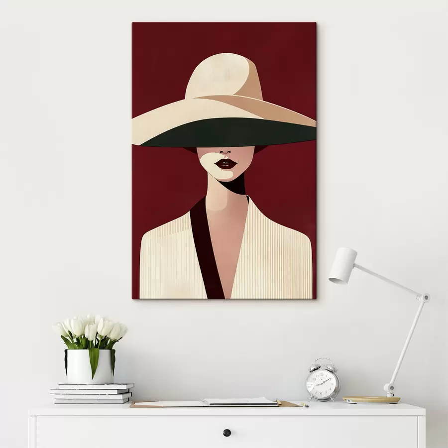 carta da parati Ragazza con cappello nr. s50239