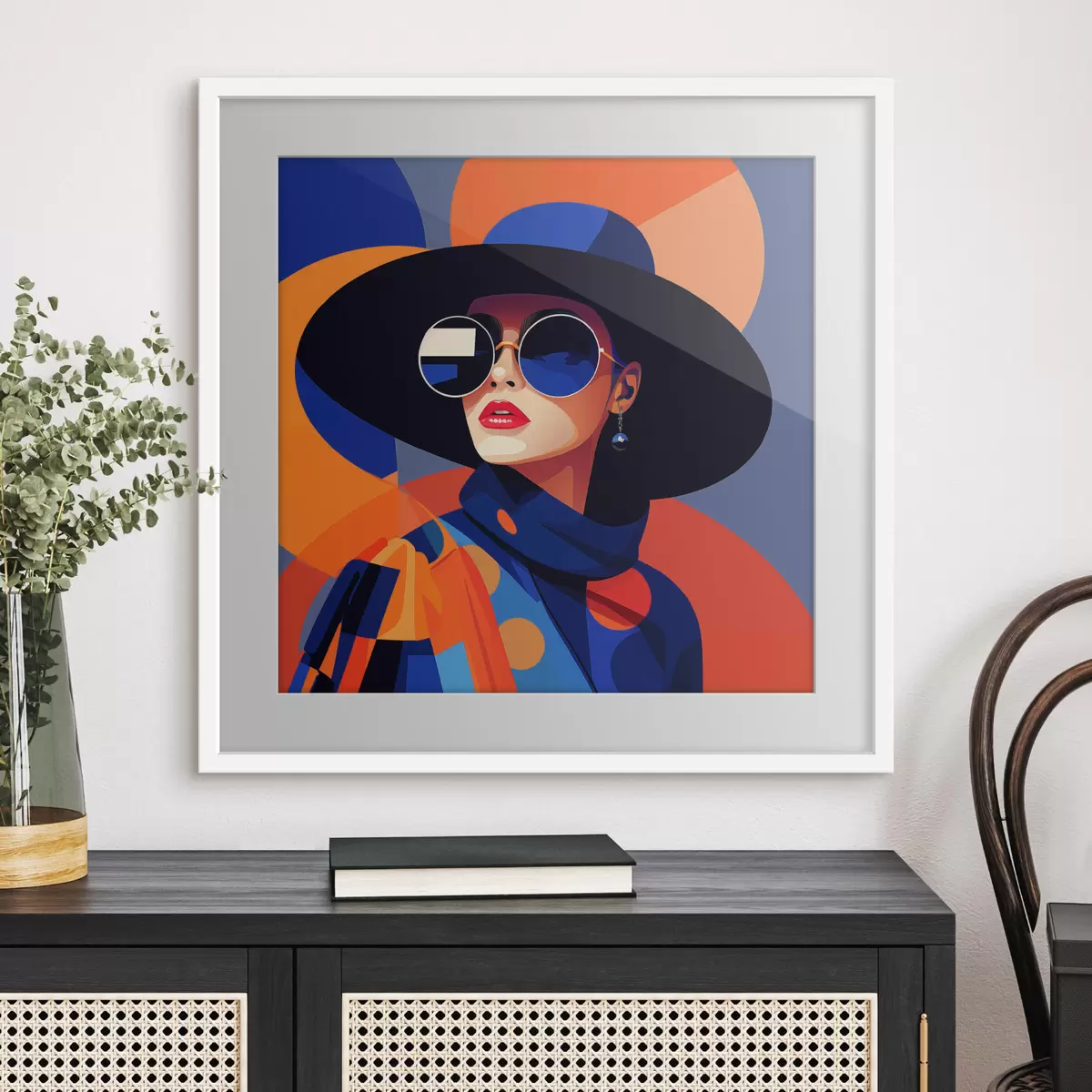 Poster Ritratto geometrico f50232