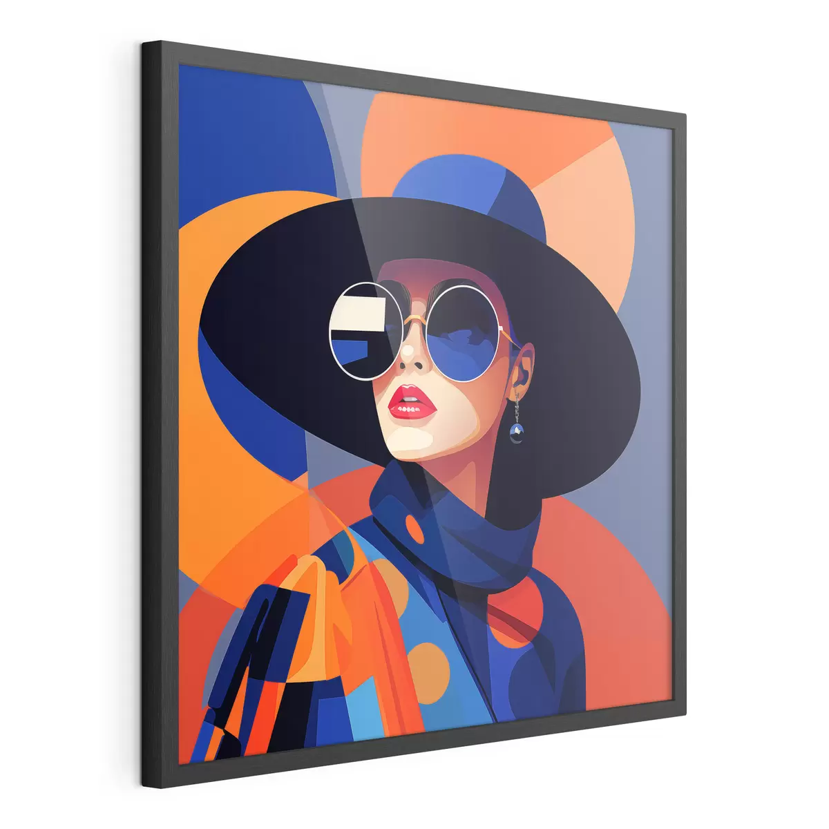 Poster Ritratto geometrico f50232