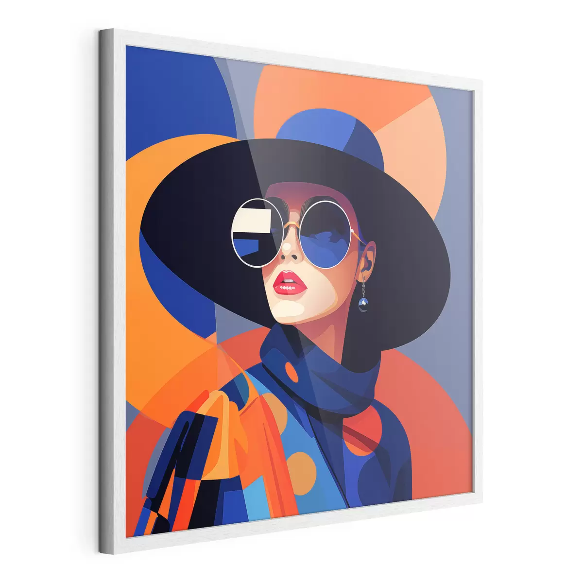 Poster Ritratto geometrico f50232