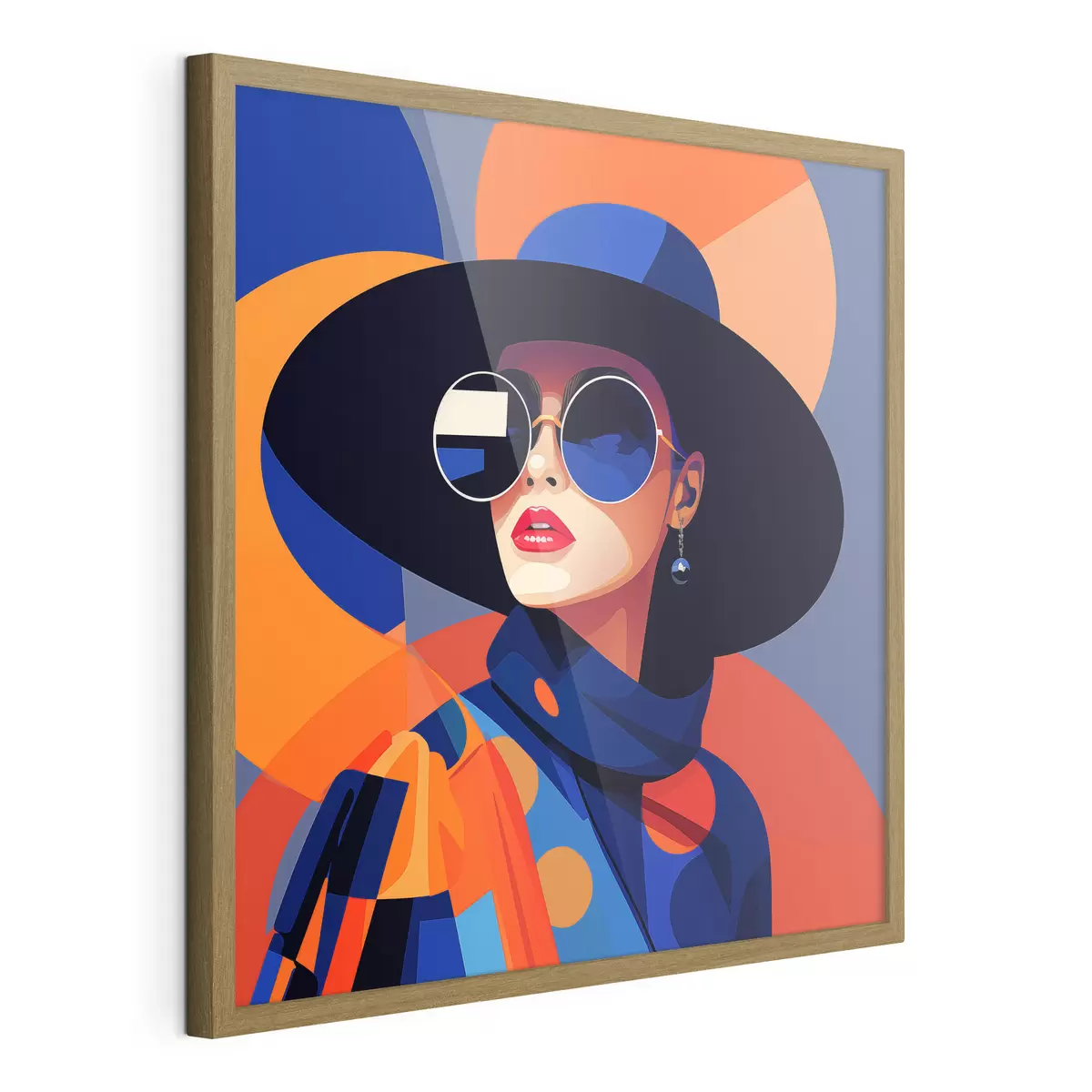 Poster Ritratto geometrico f50232