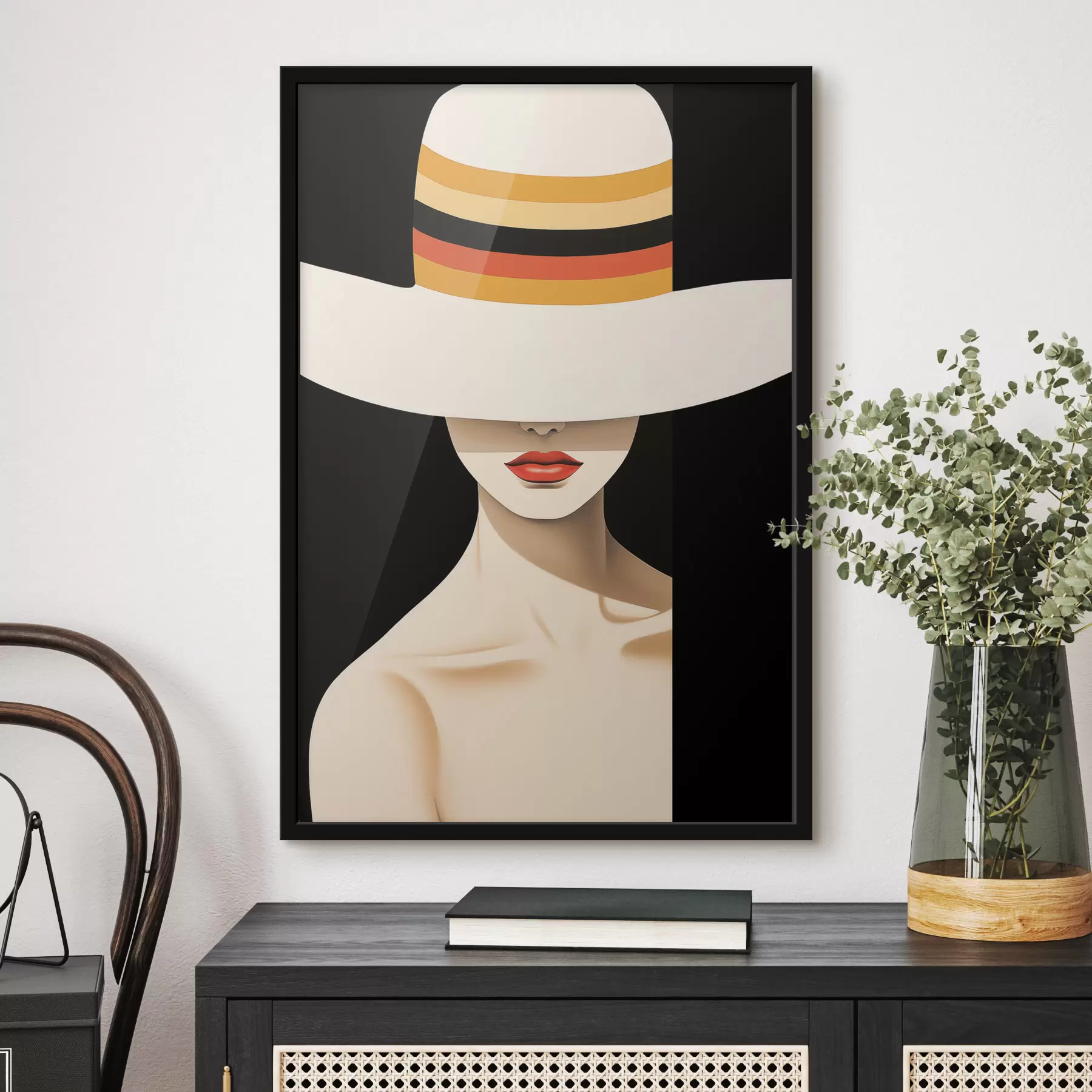 carta da parati Ragazza con cappello nr. f50237