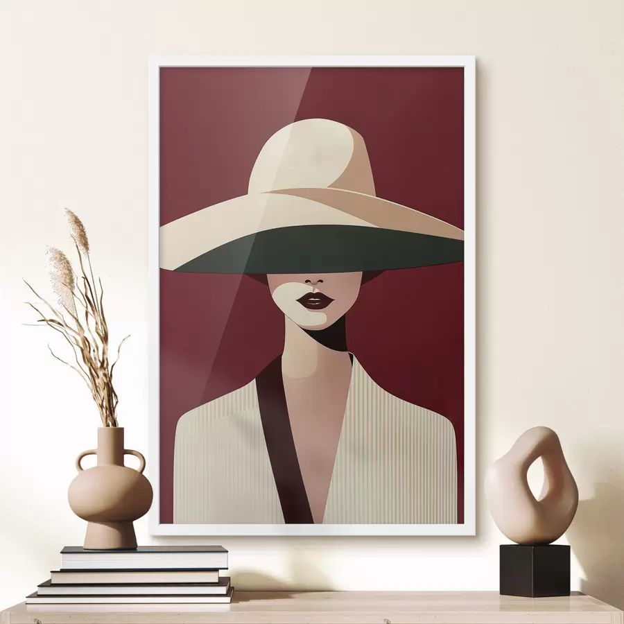 carta da parati Ragazza con cappello nr. f50239