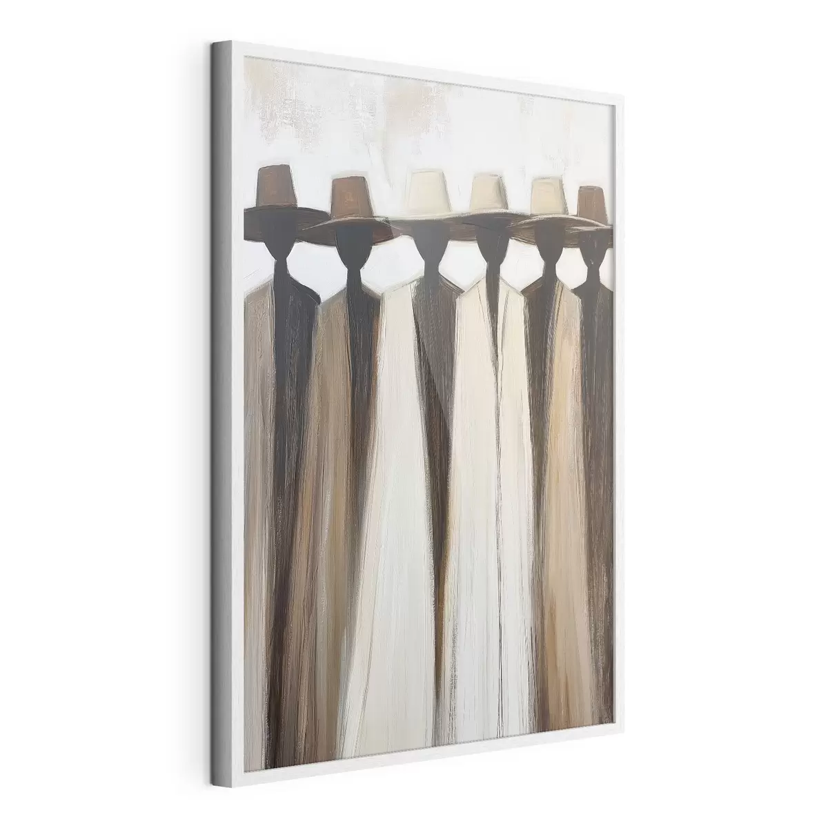 Poster Figure astratte con cappelli f50248