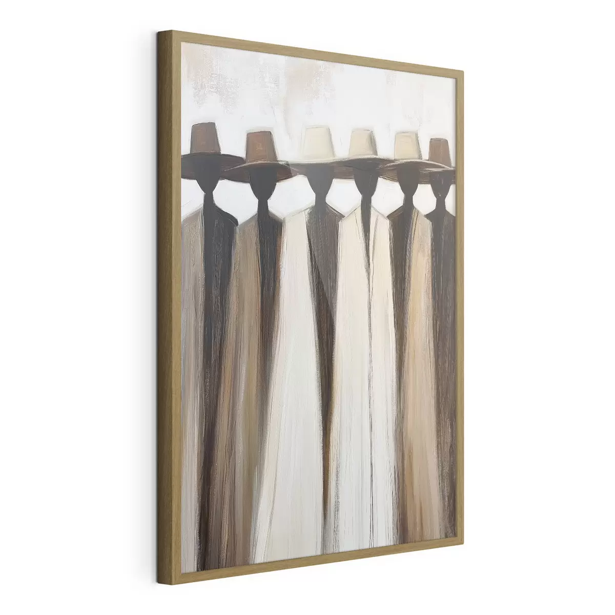 Poster Figure astratte con cappelli f50248