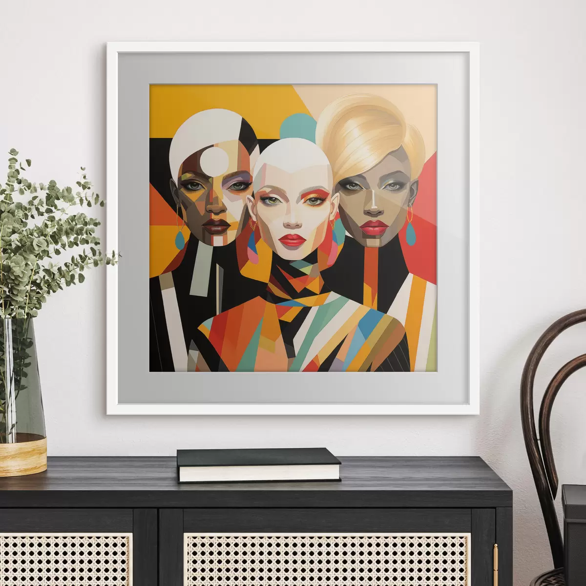 Poster Ritratti geometrici di donne f50254