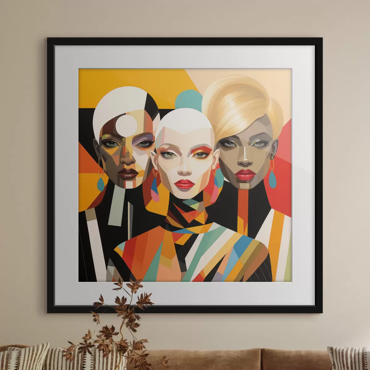 Poster Ritratti geometrici di donne f50254