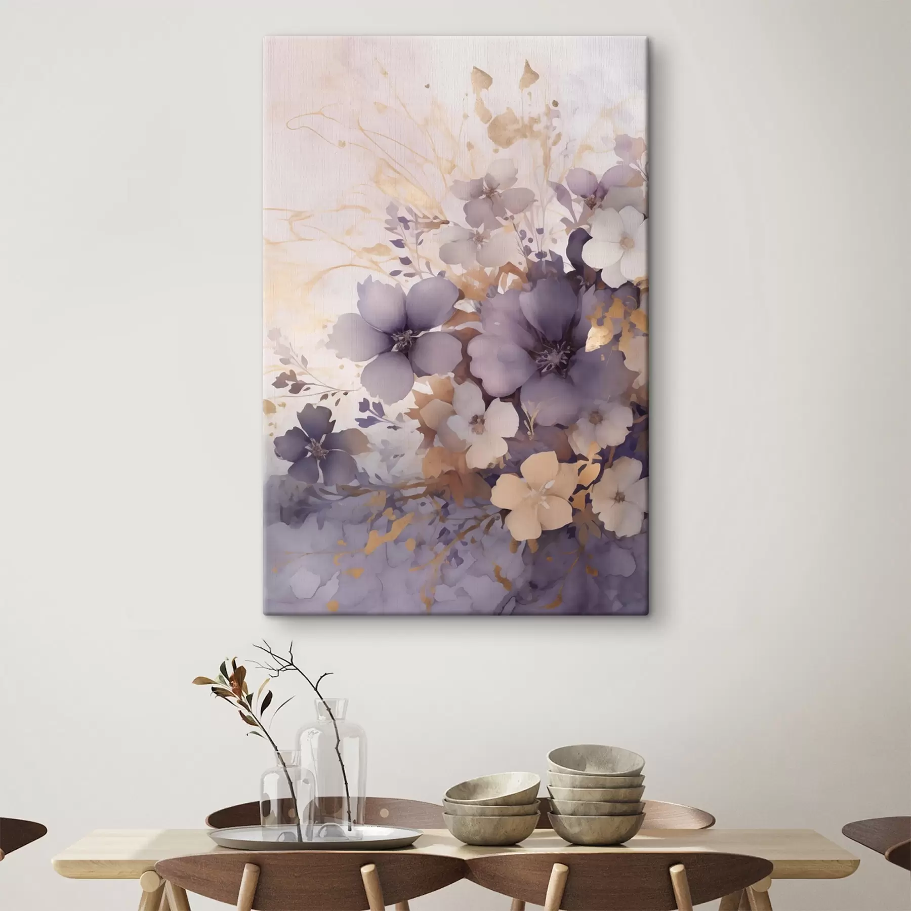 carta da parati Nebbia viola in fiore nr. s50298