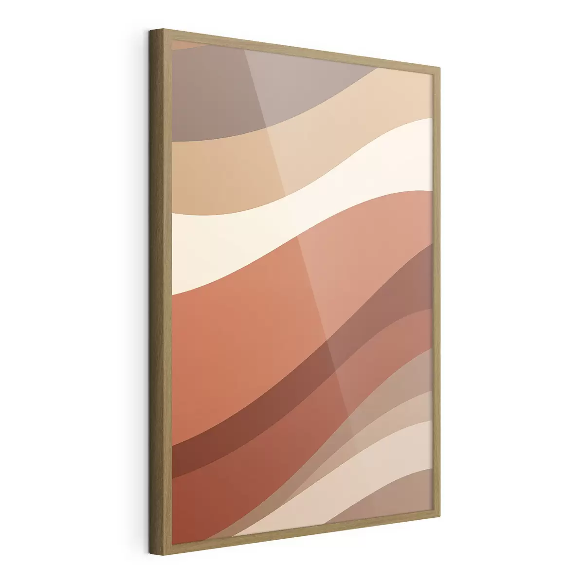 Poster Geometria in terracotta f50283