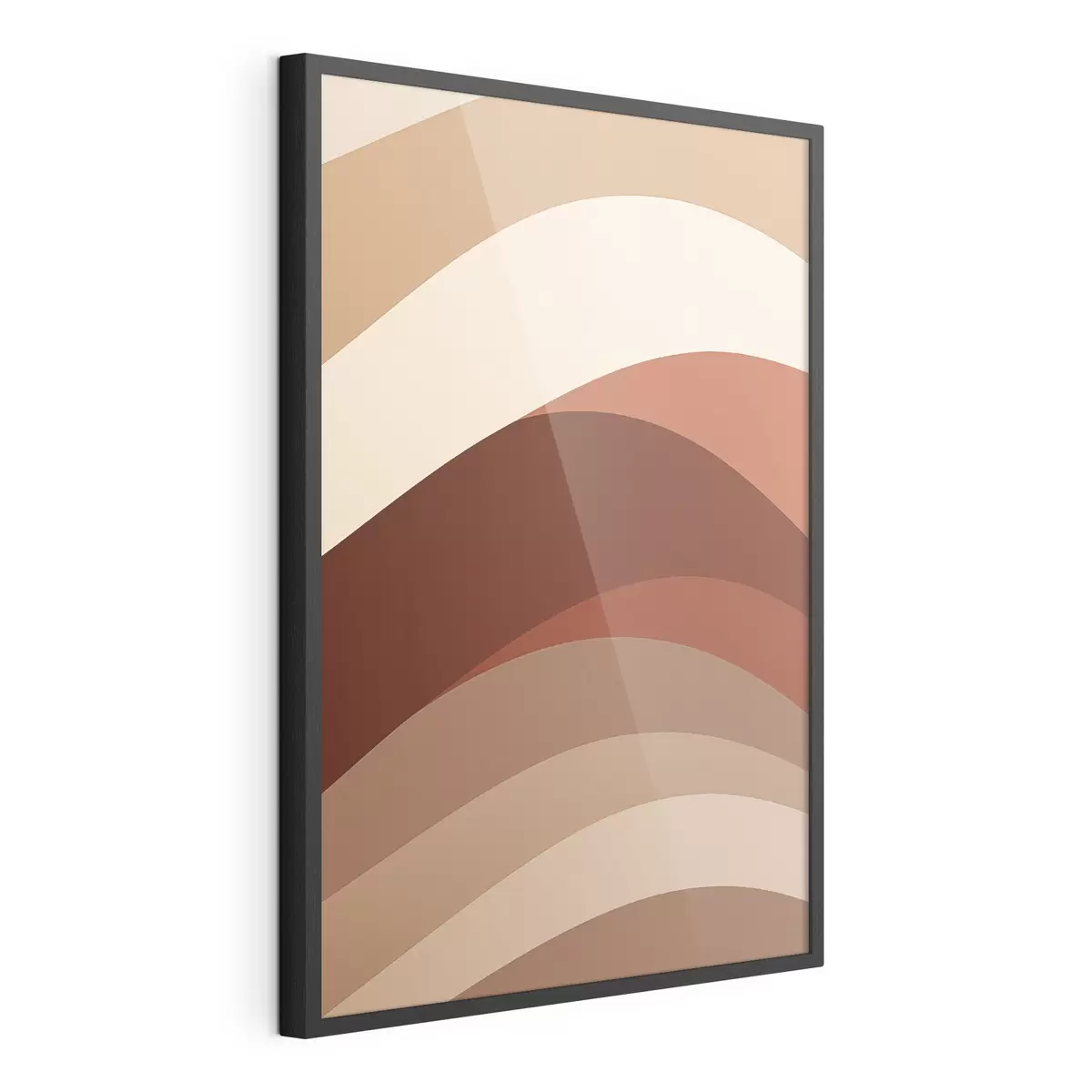 Poster Calde linee color caffè f50284