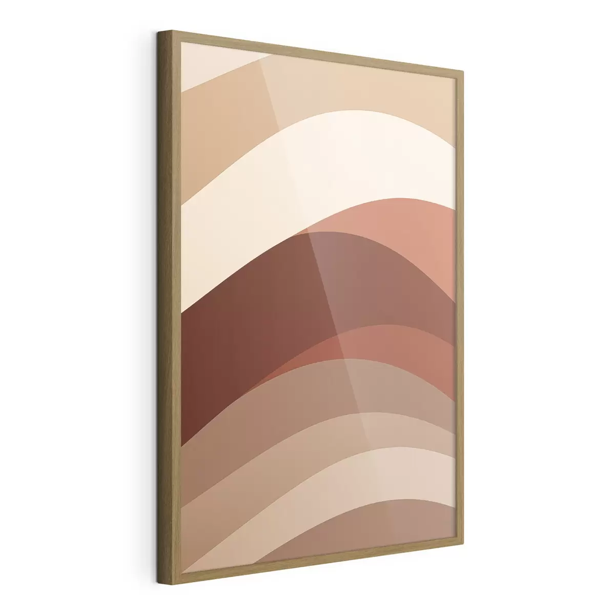 Poster Calde linee color caffè f50284