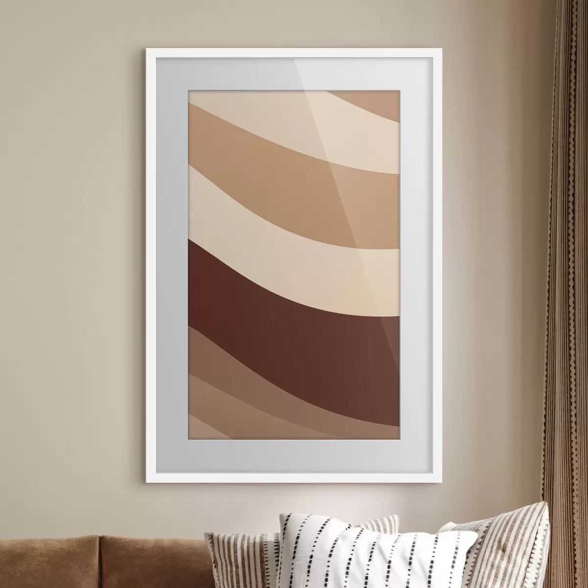 Poster Strisce al cioccolato e panna f50285