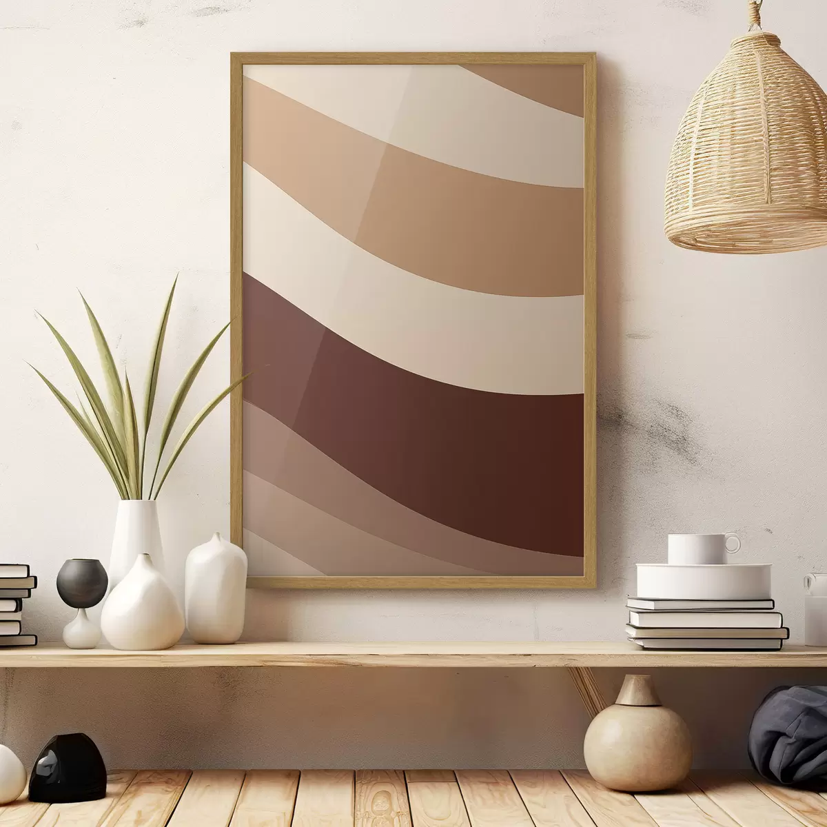 Poster Strisce al cioccolato e panna f50285