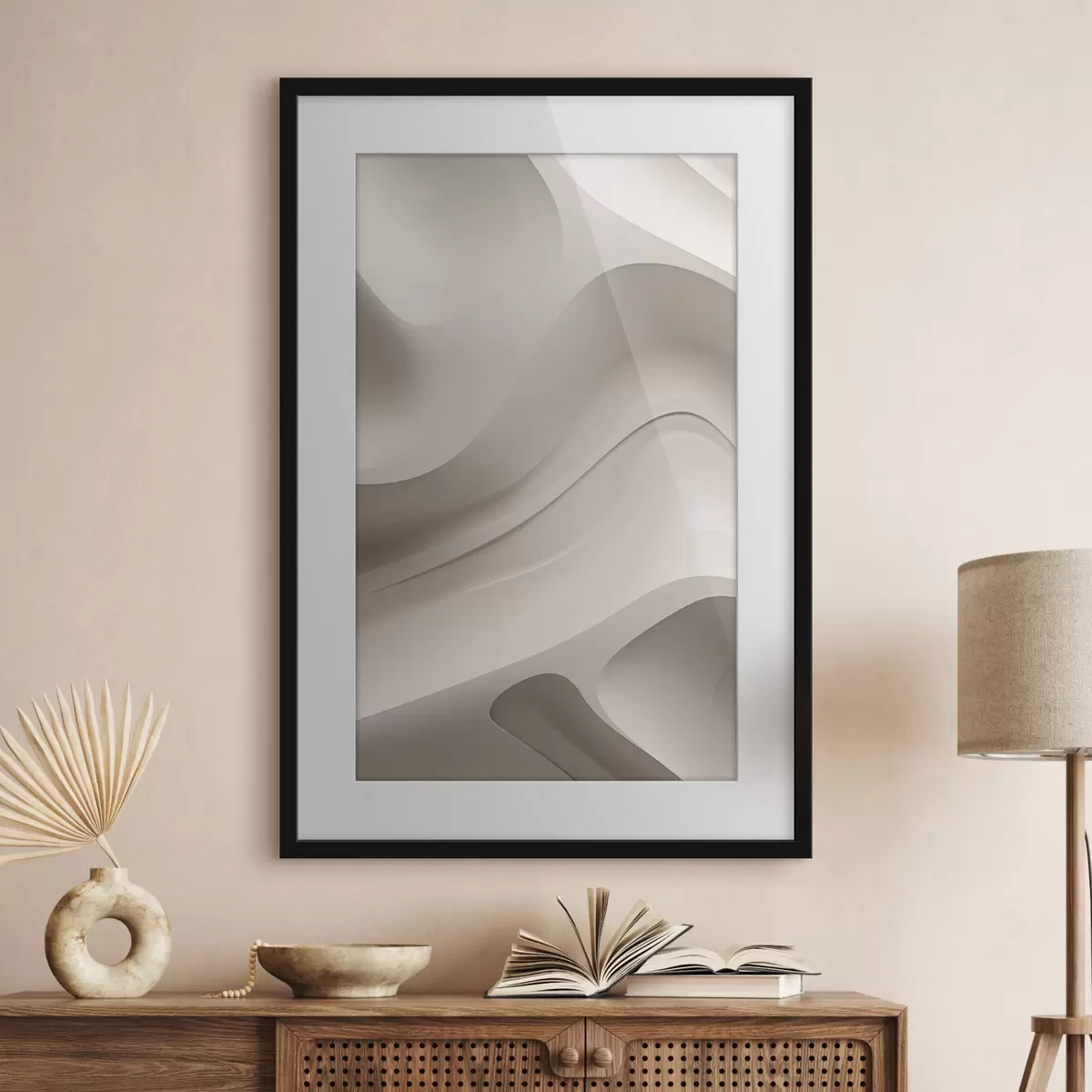 Poster Rilievo tridimensionale bianco f50286