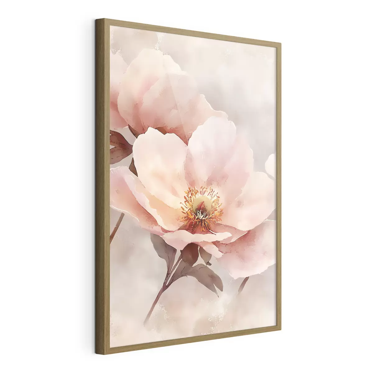 Poster Delicata peonia rosa f50290