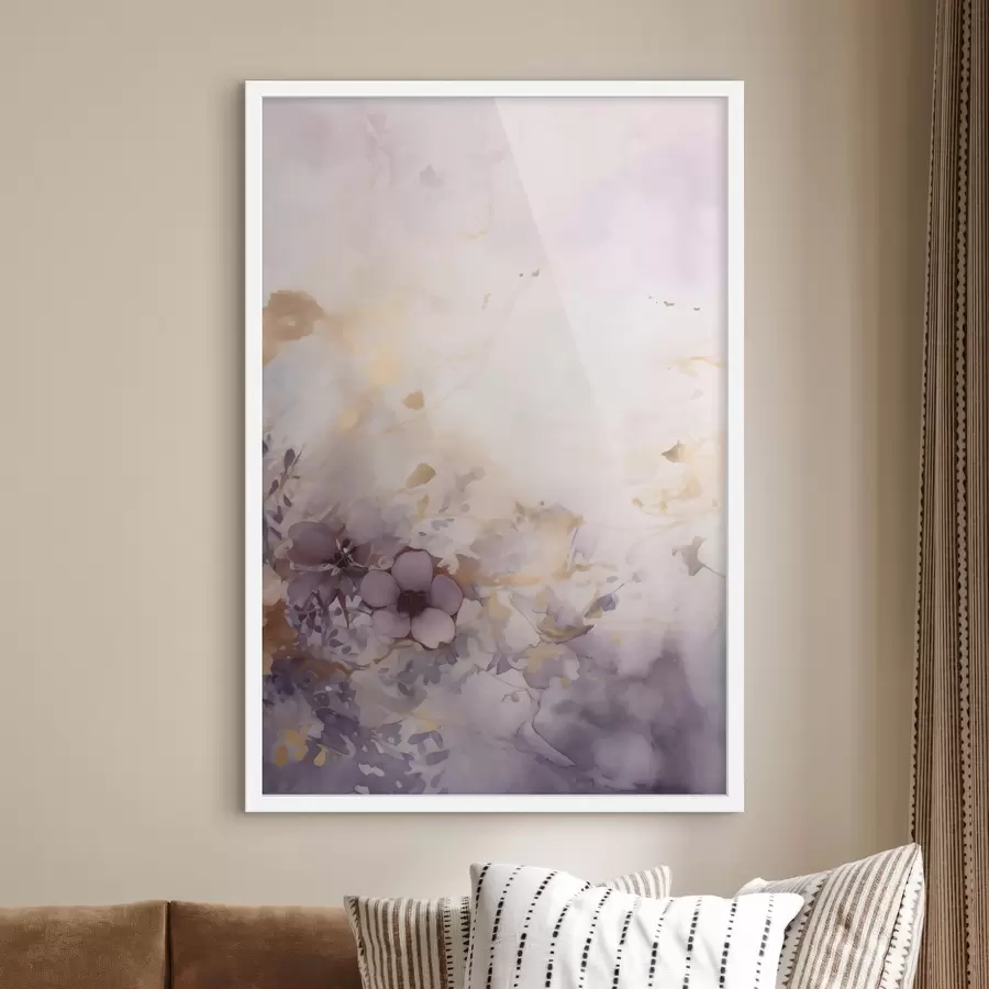 carta da parati Nebbia viola in fiore nr. f50297