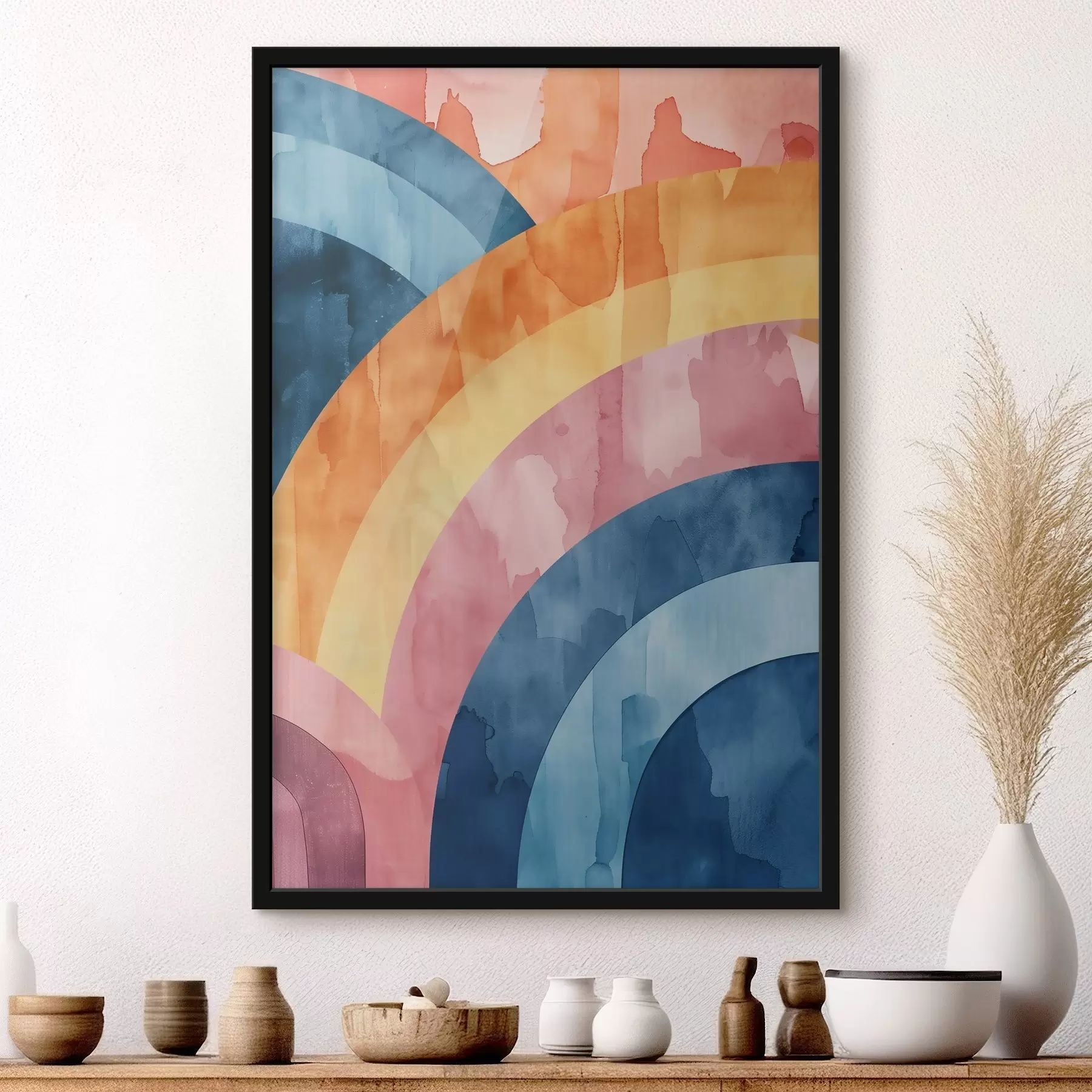 carta da parati Strisce astratte dai colori dell'arcobaleno nr. f50301