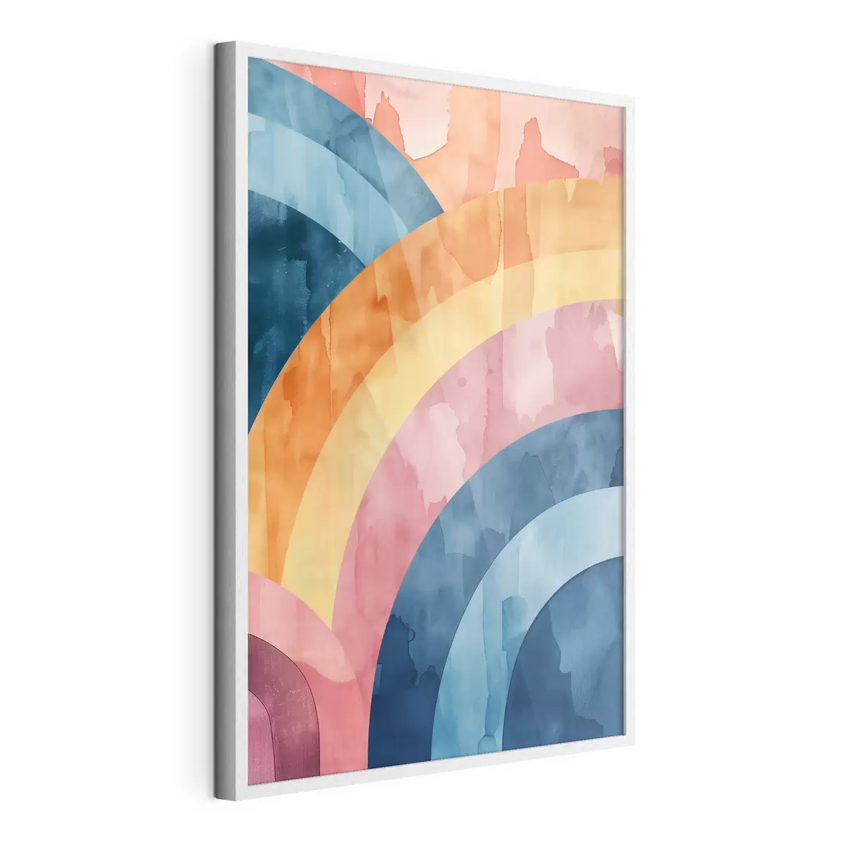 Poster Strisce astratte dai colori dell'arcobaleno f50301