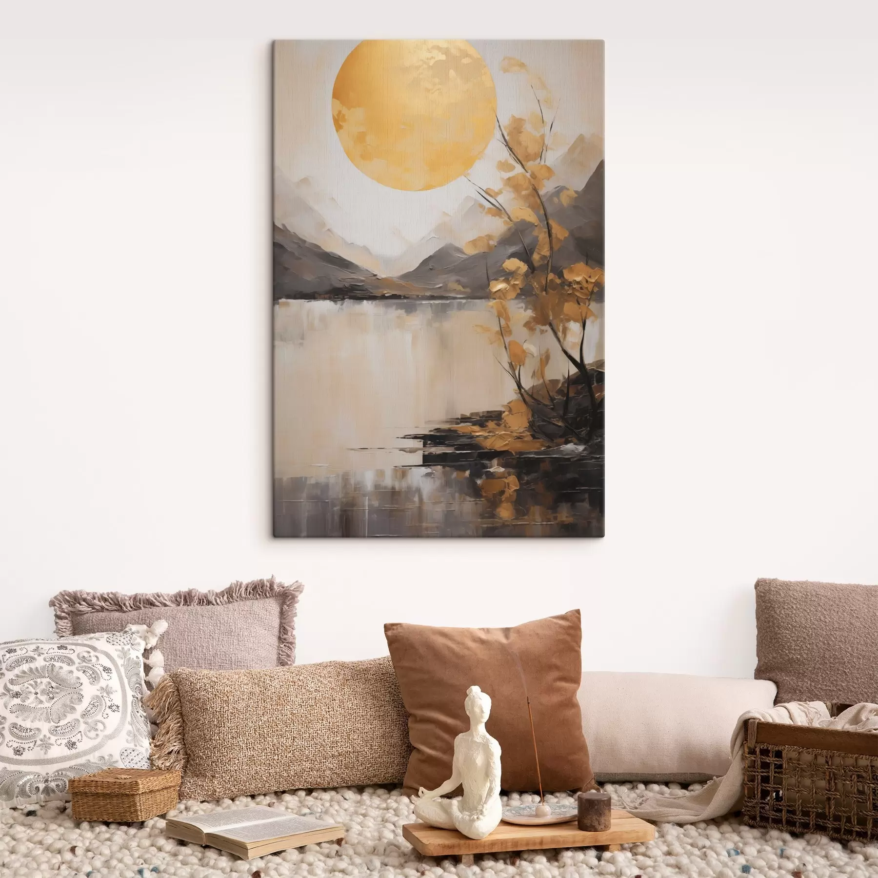 carta da parati Paesaggio astratto, imitazione della pittura nr. s50272