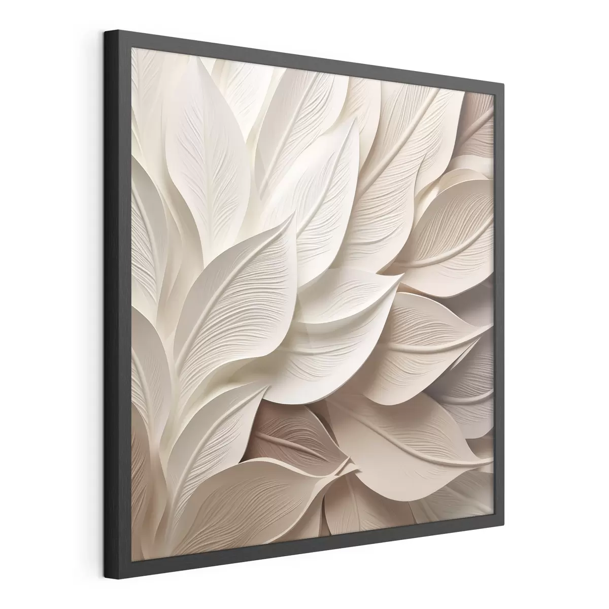 Poster Foglie astratte, illustrazione piatta f50261