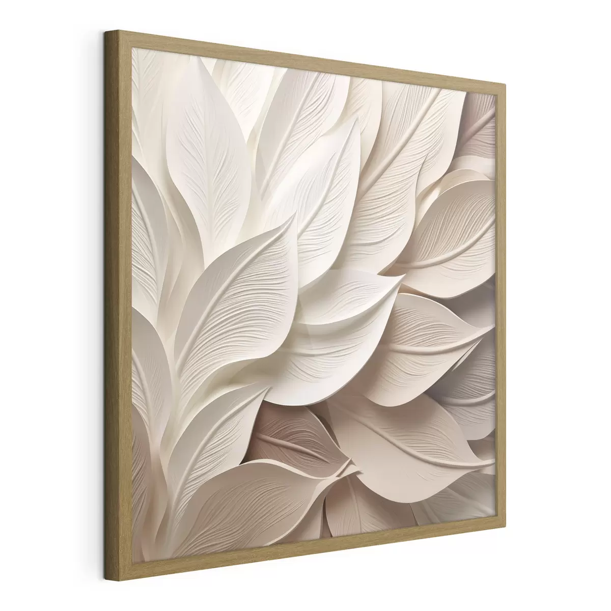 Poster Foglie astratte, illustrazione piatta f50261
