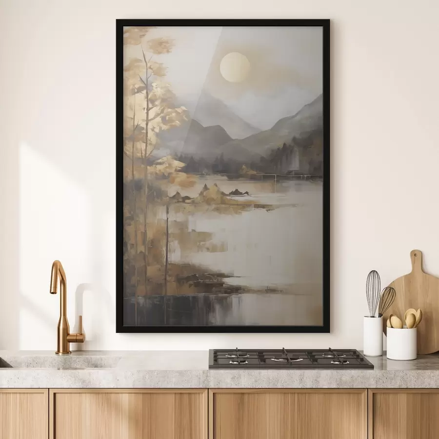 carta da parati Paesaggio astratto, imitazione della pittura nr. f50273