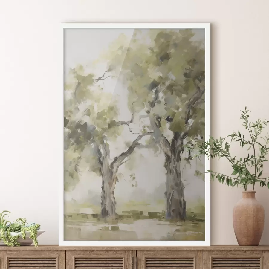 carta da parati Alberi, imitazione di un dipinto nr. f50275