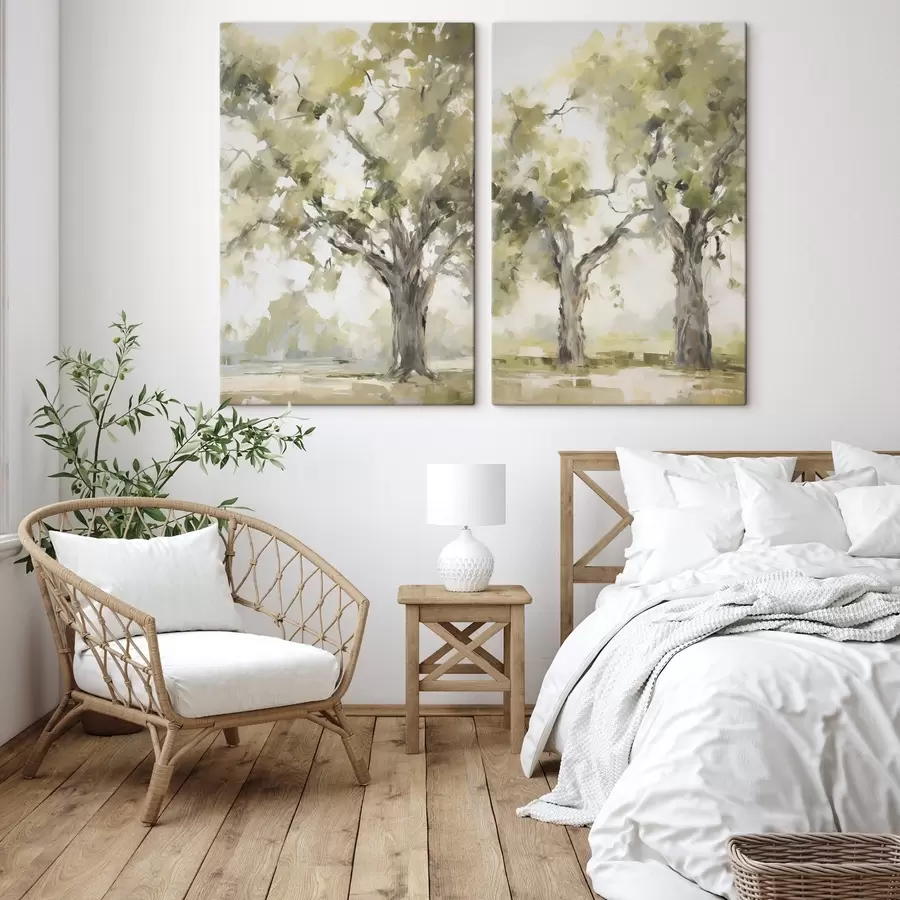 carta da parati Alberi, imitazione di un dipinto nr. m30864