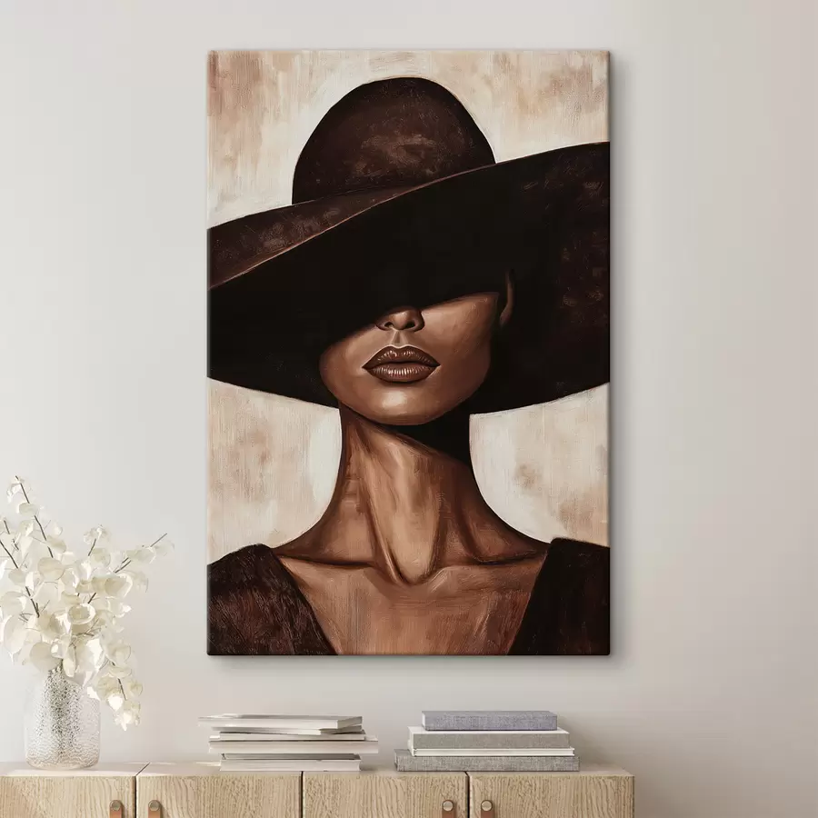 carta da parati Donna con il cappello nr. s50319