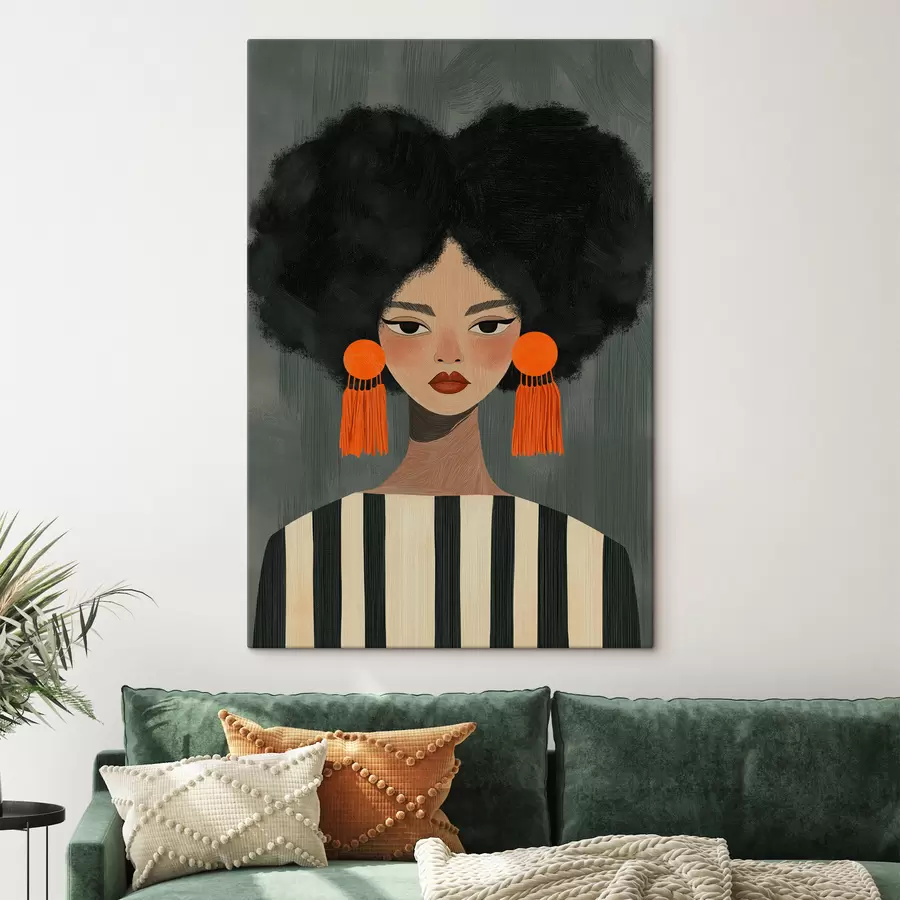carta da parati Ragazza afro nr. s50337