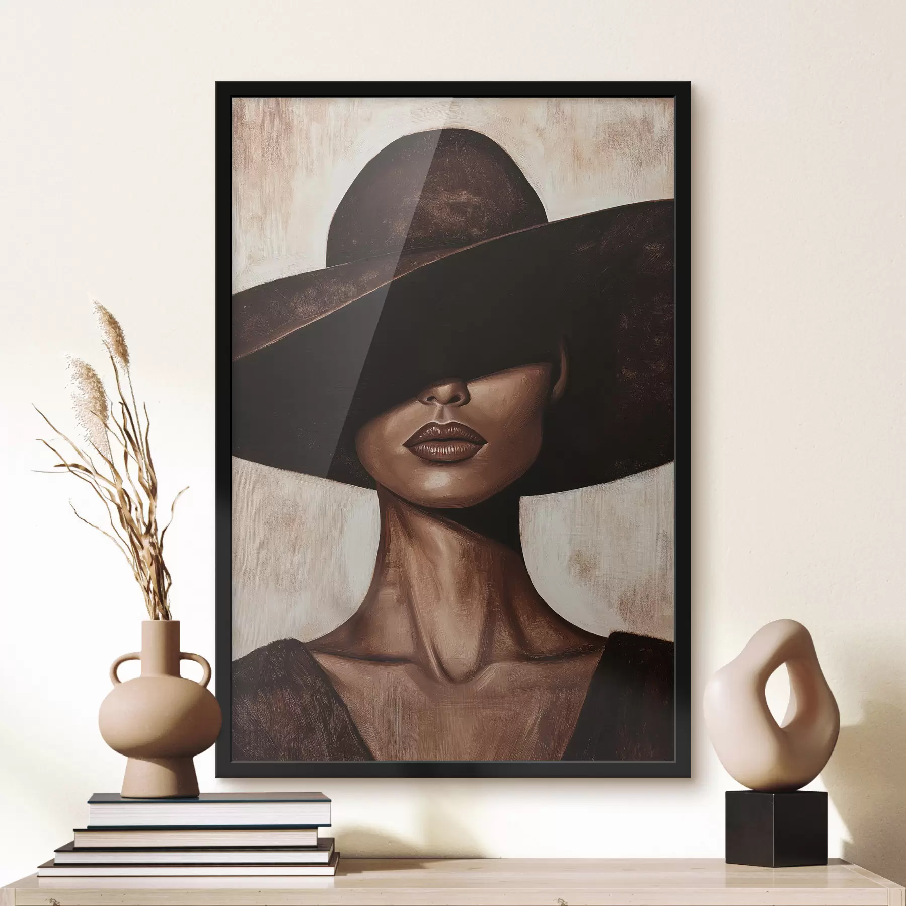 carta da parati Donna con il cappello nr. f50319