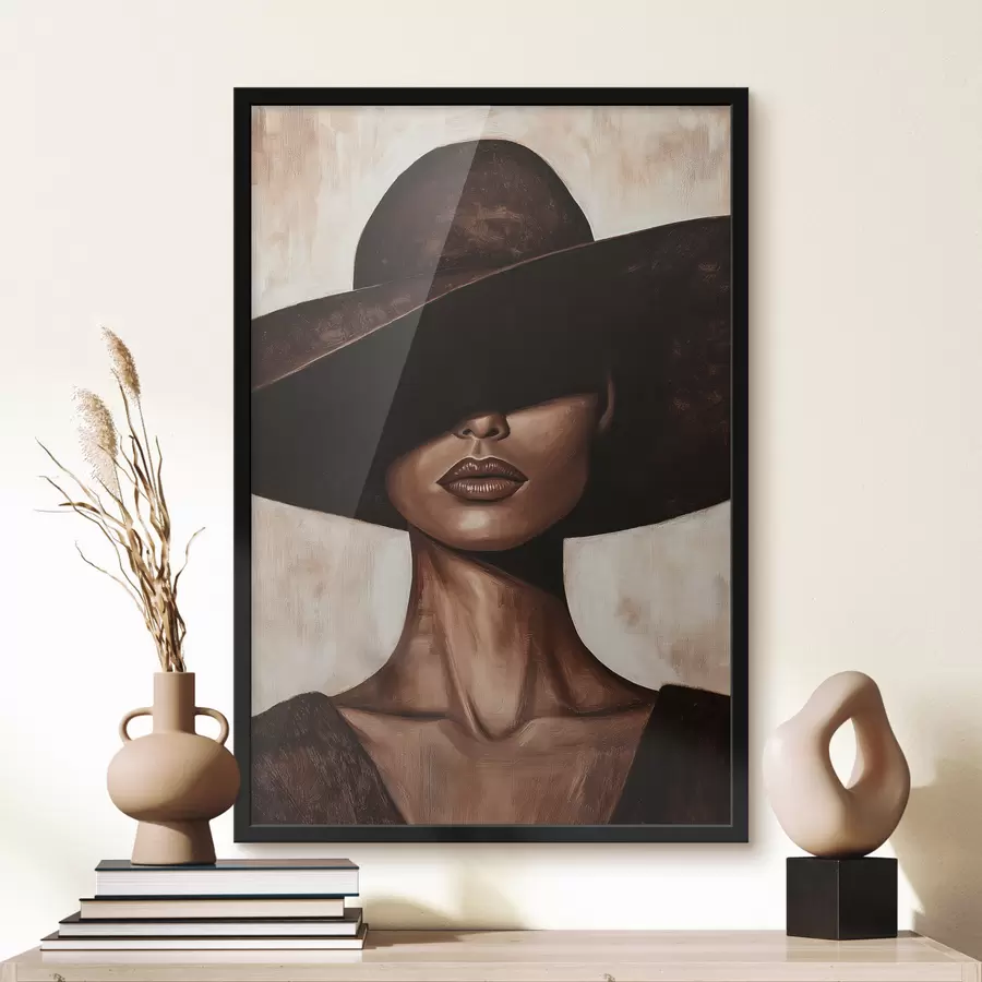 carta da parati Donna con il cappello nr. f50319