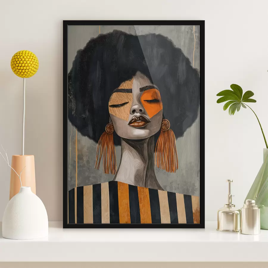 carta da parati Ragazza afro nr. f50336