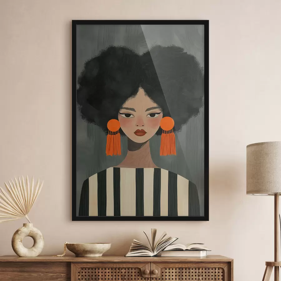 carta da parati Ragazza afro nr. f50337