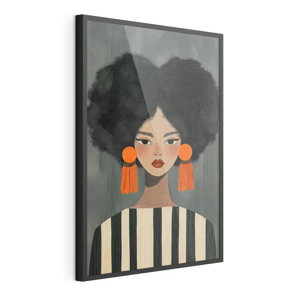 Poster Ragazza afro f50337