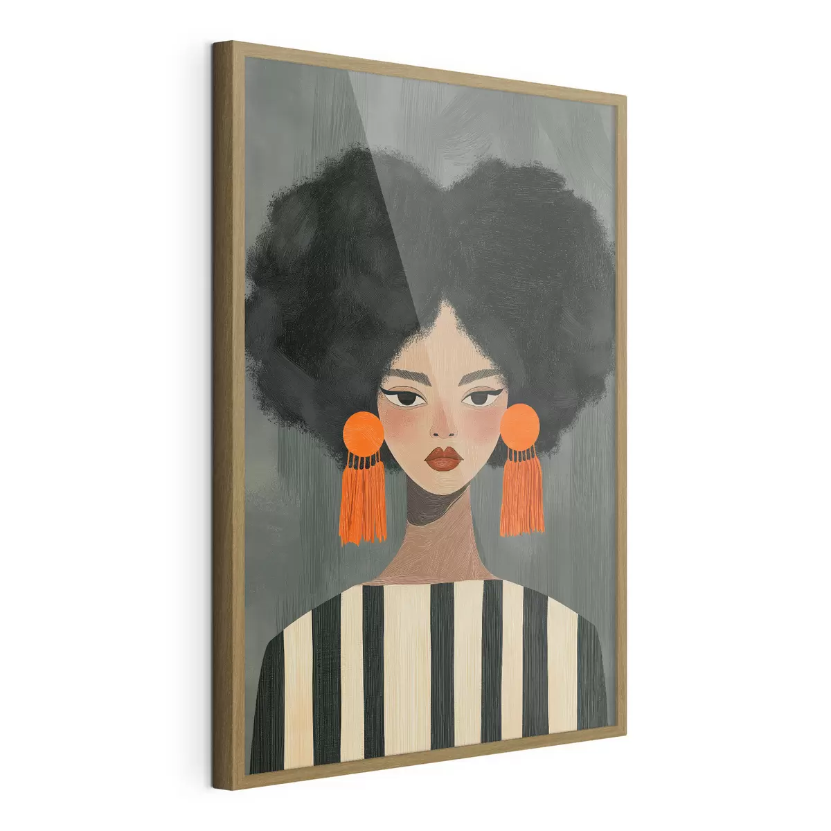 Poster Ragazza afro f50337