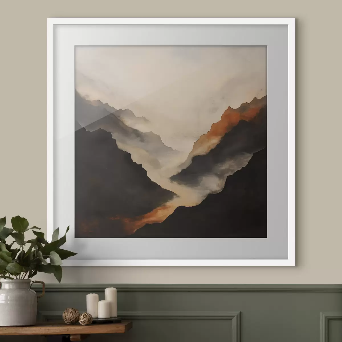 Poster Versante della montagna f50345