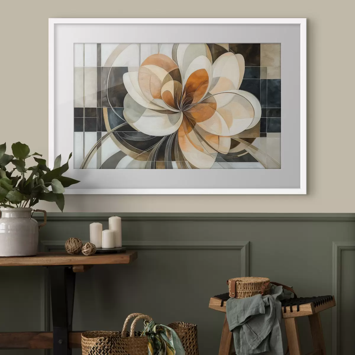 Poster Fiore geometrico f50347