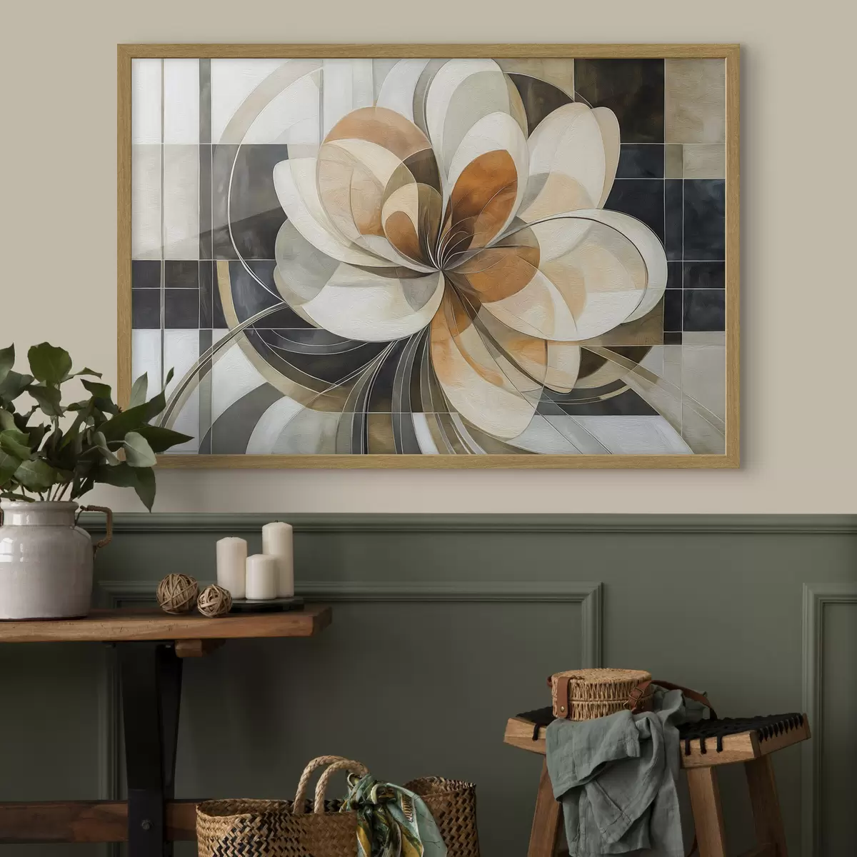 Poster Fiore geometrico f50347