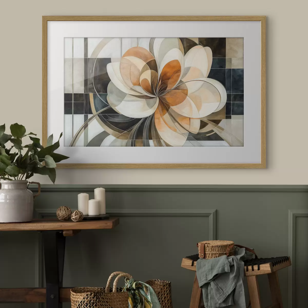 Poster Fiore geometrico f50347