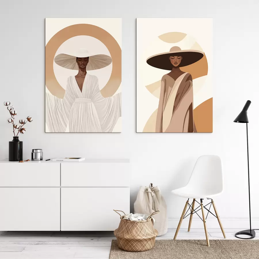 carta da parati Donne con il cappello nr. m30879