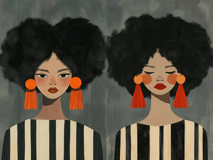 carta da parati Ragazze afro nr. m30882