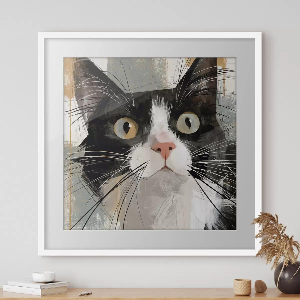 Poster Gatto e abbraccio f50165