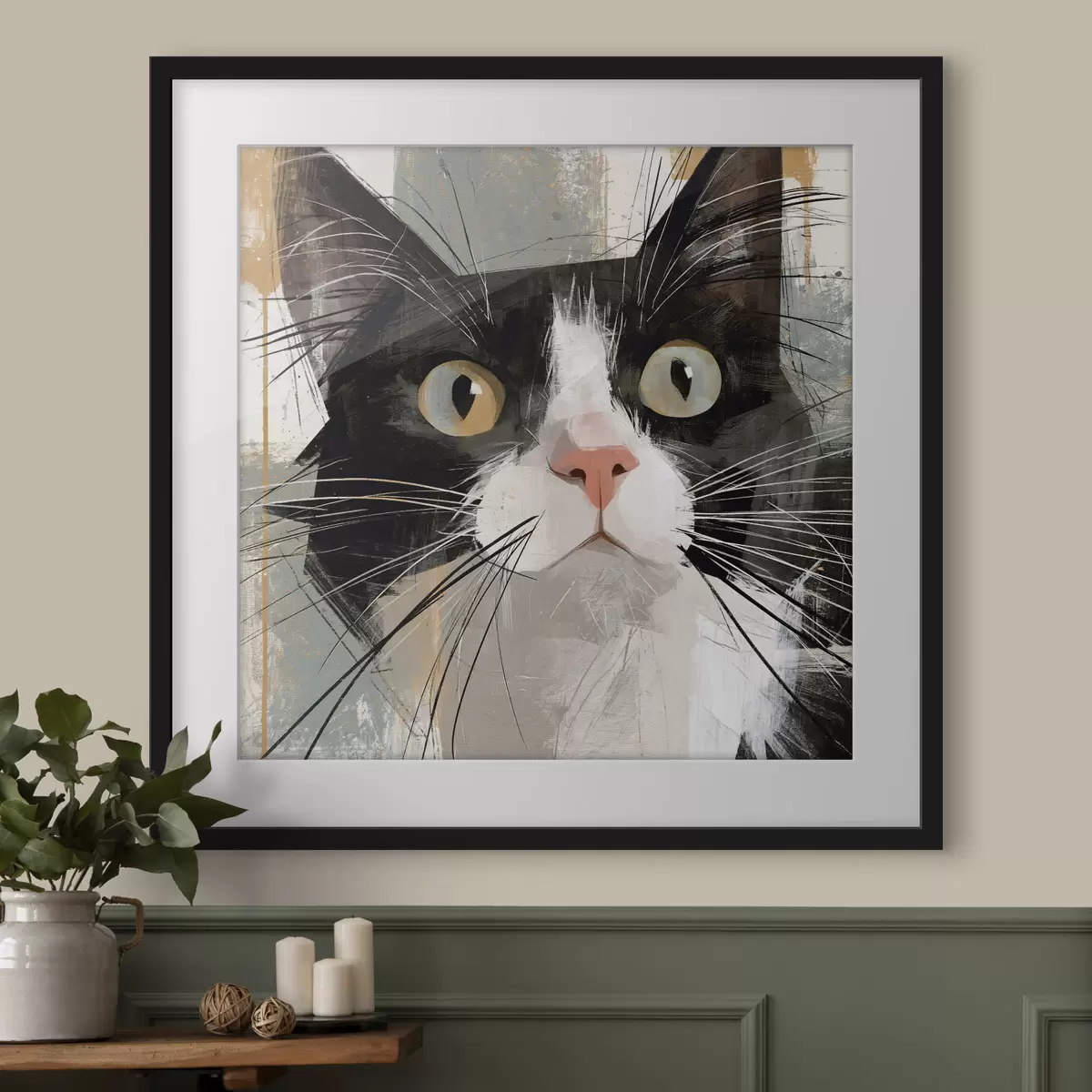Poster Gatto e abbraccio f50165