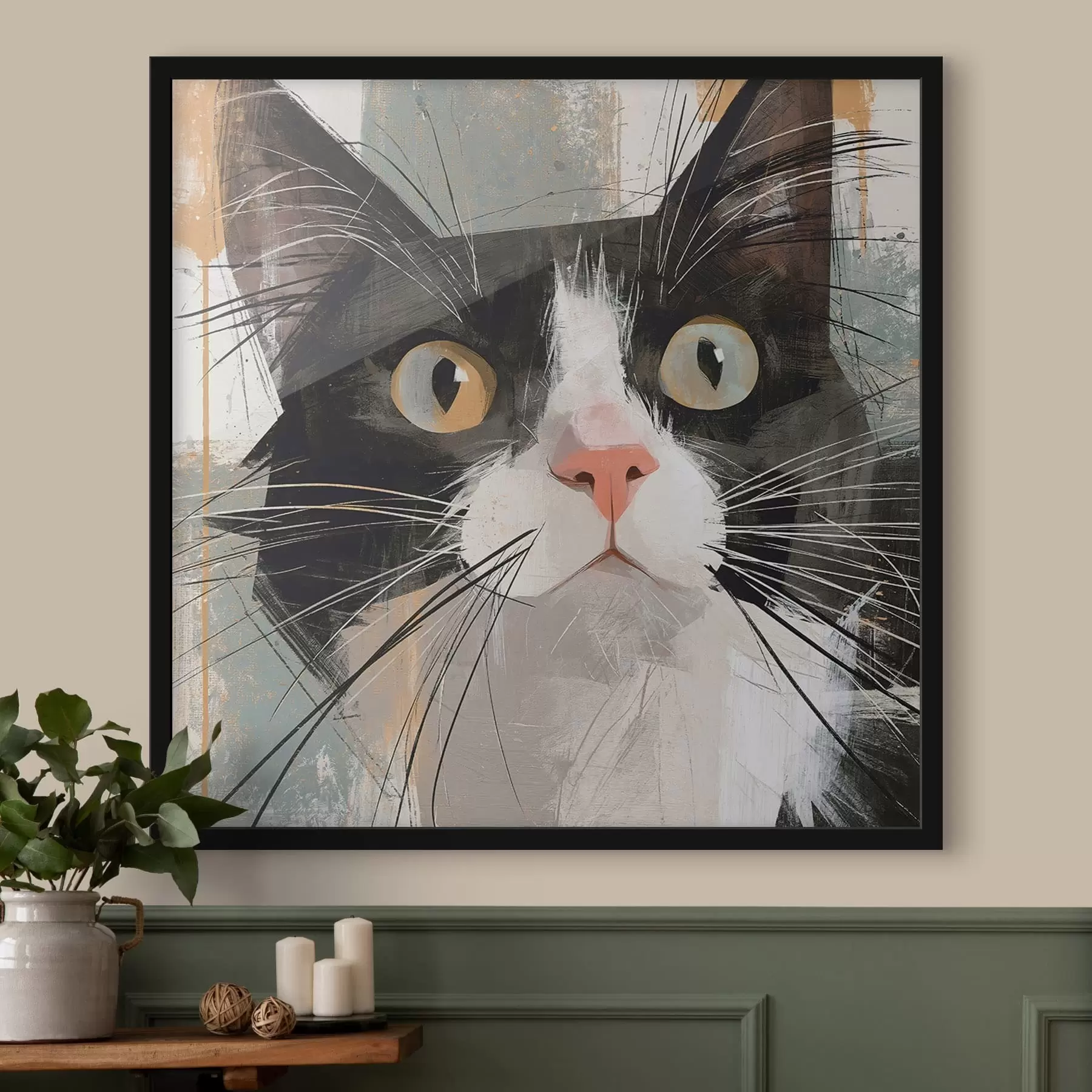 carta da parati Gatto e abbraccio nr. f50165