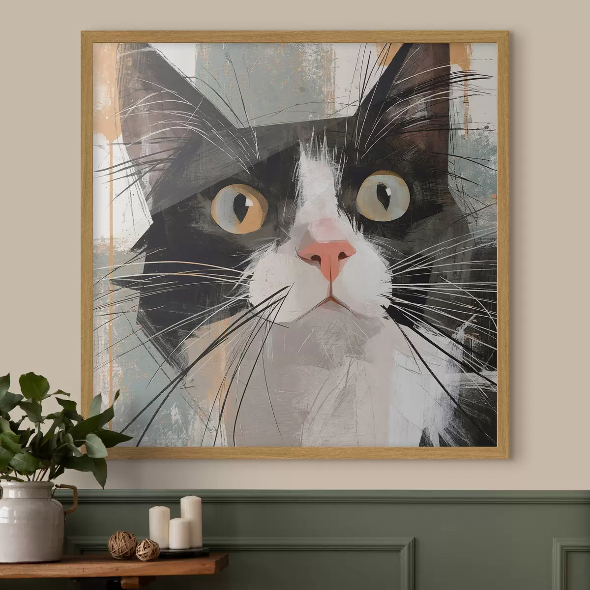 Poster Gatto e abbraccio f50165