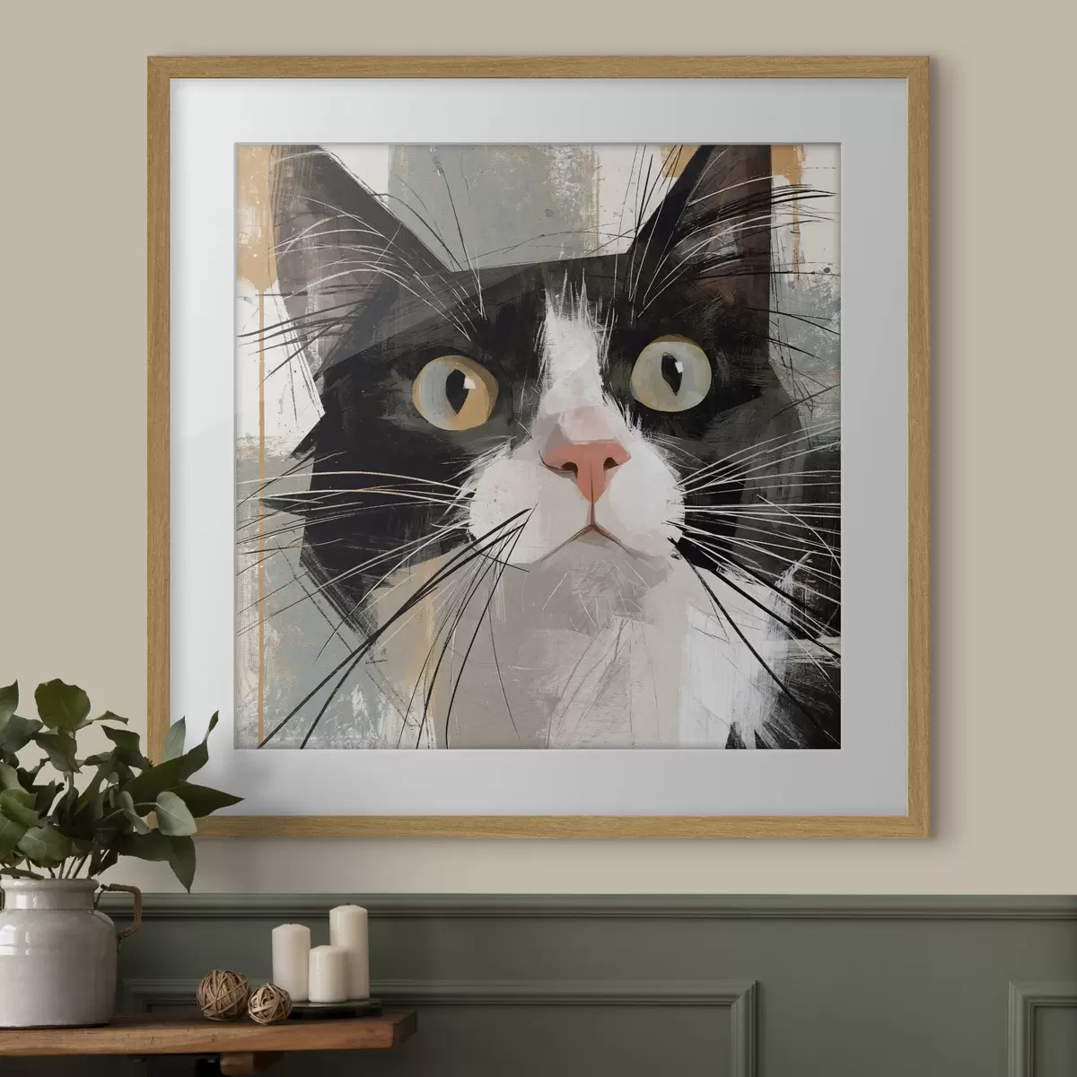 Poster Gatto e abbraccio f50165
